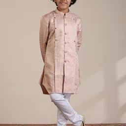 Manyavar Boys Woven Design Regular Kurta with Trousers-26