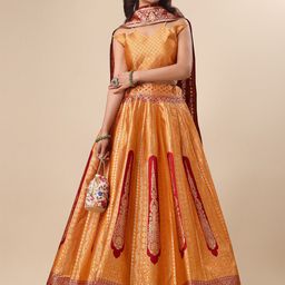 PURVAJA Ready to Wear Lehenga & Unstitched Blouse With Dupatta-20