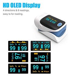 Xtore Fingertip Pulse Oximeter, Digital Oxygen Saturation Monitor with Plethysmograph and Perfusion Index | Heart Rate and SpO2 Levels Meter with OLED Display for Adult image 2