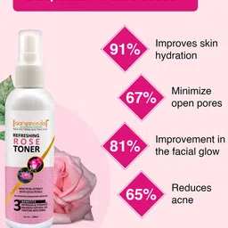 Aryanveda Set of 3 Rose Toner with Lavender for Face Hydration & Cleans Pores - 100ml Each image 4