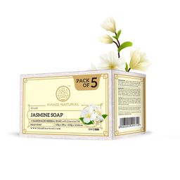 Khadi Natural Set of 5 Jasmine Herbal Soap with Essential Oils - 125g each-99