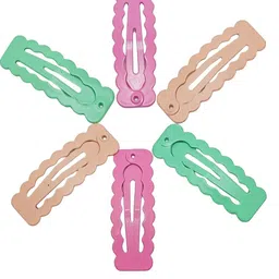 FEMMIBELLA Girls Set of 6 Tic Tac Hair Clips-55