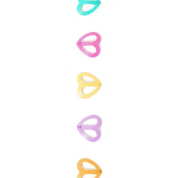 Accessorize Girls Set of 5 Heart Tic Tac Hair Clips-40