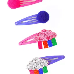 Accessorize Girls Set Of 4 Embellished Tic Tac Hair Clip-58