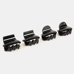 BuckleUp Women Black Set of 4 Claw Clip-image-88