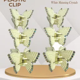 FCK-3 Set of 6 Embellished Claw Clips image 5