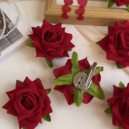 CHRONEX Set Of 3 Rose Hair Clips-35
