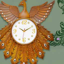 Attractionz Beige Round Shaped Wall Clock-image-48