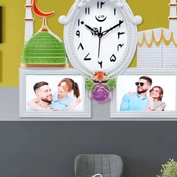 Attractionz White Contemporary Oval Shaped Wall Clock-image-69
