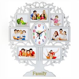 Attractionz White Textured Contemporary Wall Clock-image-99