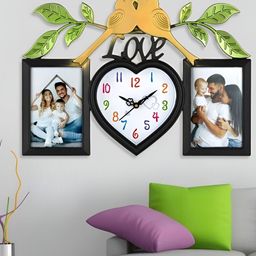 Attractionz Black Heart Contemporary Analogue Wall Clock-image-69