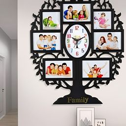 Attractionz Black Round Contemporary Analogue Wall Clock-image-66
