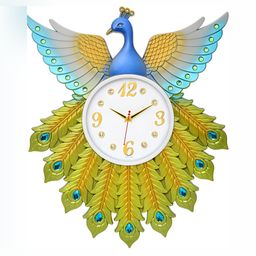 Attractionz Yellow & White Textured Round Shaped Contemporary Wall Clock-6