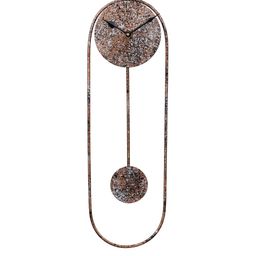 CHRONIKLE Copper-Toned & Black Metal Round Contemporary Wall Clock-image-40