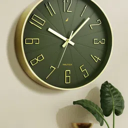 Nautica Green Contemporary Wall Clock-41