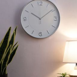 House Of Accessories Grey Round Contemporary Wall Clock-image-60