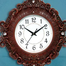 Attractionz Brown and White Analogue Trditional Wall Clock-picture-11