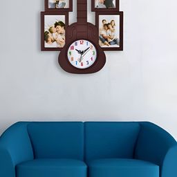 Attractionz Brown Round Contemporary Analogue Wall Clock-image-76