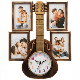 Attractionz Beige & White Textured Contemporary Round Shaped Wall Clock-image-91