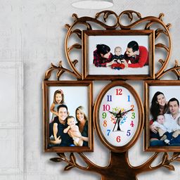 Attractionz Brown & White Textured Contemporary Wall Clock-picture-13