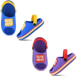 SMARTOTS Kids Set Of 2 Printed Clogs image 1
