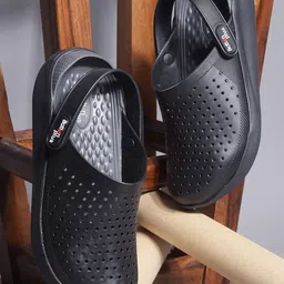Action Plus Men Self Design Rubber Clogs image 1