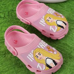 Kids Ville Girls Barbie Printed Rubber Clogs-image-62