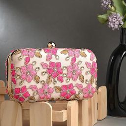 FRINGES Embroidered Box Clutch-image-83