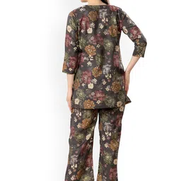 NIGHT FLOSS Printed Three Quarter Sleeve Tunic & Trouser Co-Ords image 4