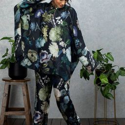 Rhe-Ana Floral Printed Mandarin Collar Pure Silk Top & Trouser-picture-43