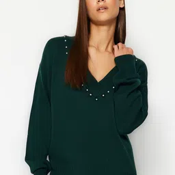 Trendyol Embellished  Acrylic Sweater With Trousers-picture-10