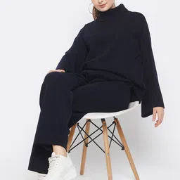 Club York Striped High Neck Sweater & Trousers Co-Ords-image-36