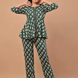 PUKHYA Printed Round Neck Co-Ords-32