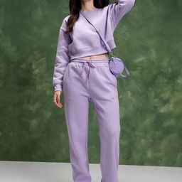 Tokyo Talkies Relaxed Fit Crop Sweatshirt With Trousers Co-Ords-image-7