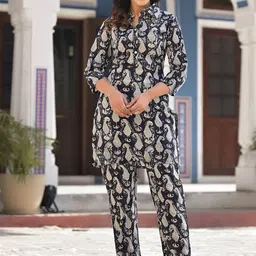 Varanga Printed Pure Cotton Tunic With Trouser Co-Ords-picture-15