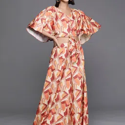 Varanga Printed Top With Palazzo Co-Ords-picture-10