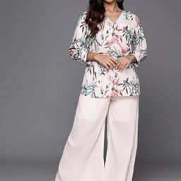 Varanga Printed Top With Palazzo Co-Ords-10