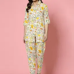 Clora Creation Printed Shirt With Trouser Co-Ords-picture-30
