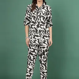 Clora Creation Printed Shirt & Trouser Co-Ords-28