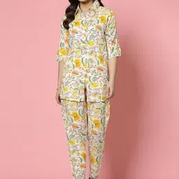 Clora Creation Women Floral Printed Shirt With Trouser Co-Ords-image-61