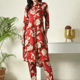 BAESD Printed Three Quarter Sleeve Tunic Top & Trouser Co-Ords-picture-57
