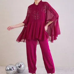 Antheaa Embellished Top & Trouser Co-Ords-image-93