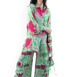 SIL SILA Printed Long Sleeve Shirt & Trouser Co-Ords-picture-57