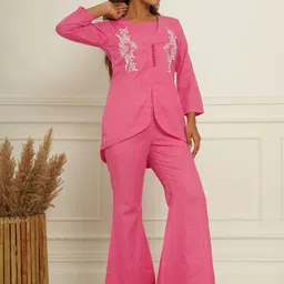 CRAFTED FOR YOU Top With Trouser & Embroidered Jacket image 5
