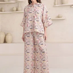 OBSHIVKA Printed Shirt With Trouser Co-Ords-image-14