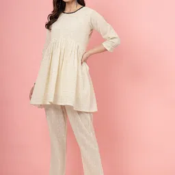 Clora Creation Printed Pure Cotton Tunic With Trouser Co-Ords image 4