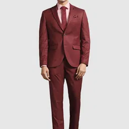 Blackberrys Slim-Fit Single-Breasted Blazer & Trouser Two-Piece Formal Suit-13