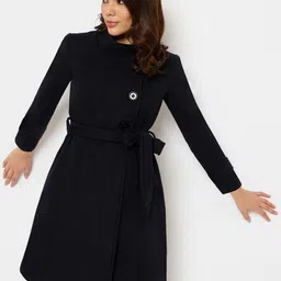 Martini Women Three Button Woolen Pea Coat-image-5