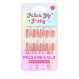 Polish Me Pretty Set Of 24 Gel Polish Press On Nails - French Cocoa-image-33
