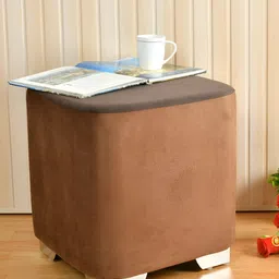 Shadowkart Brown Wooden Pouffes Sitting Mudda Ottomans-image-48